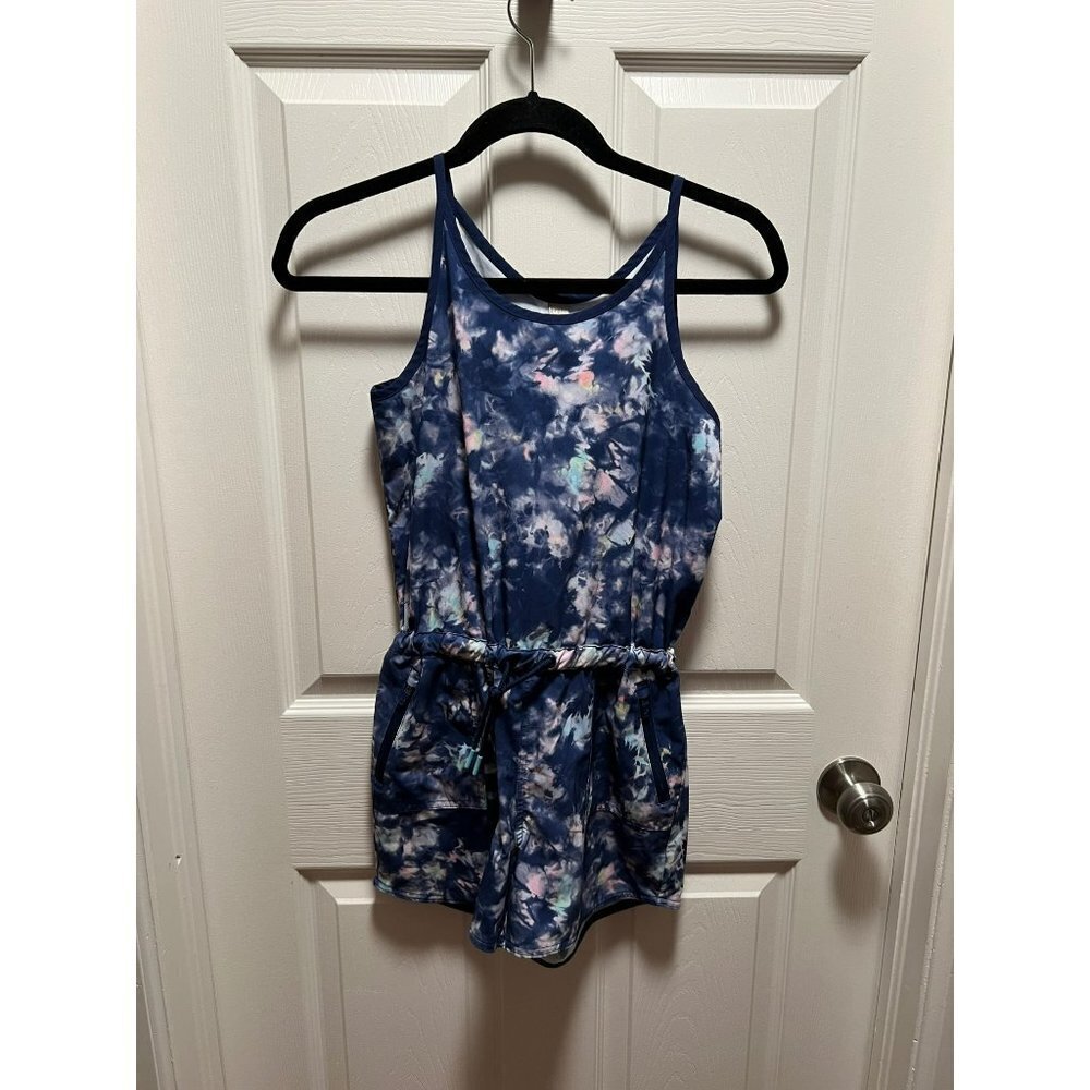 Athleta Girl | Blue Multicolor Romper‎ Sz L/12